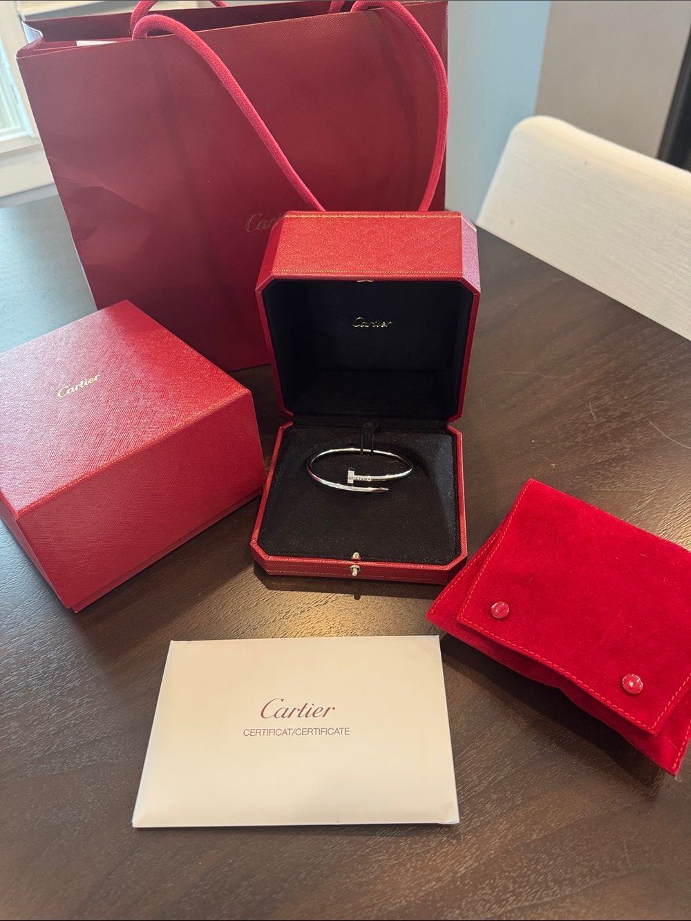 White Gold Cartier Juste un Clou Bracelet